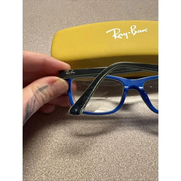 Ray Ban RB 1536 Kid's Eyeglass Frames‎ - Black Blue Green - 3600 48-16-130 Youth - Picture 13 of 15